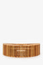 Cult Gaia Brown Bamboo Ark Clutch