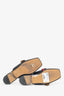 Gucci Black Square Toe GG Web Slip-on Loafers Size 36