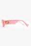 Gucci Neon Pink Oval GG Sunglasses
