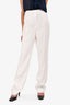 Meshki White Straight Leg Dress Pants Size S