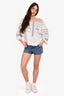 GRLFRND Blue Denim Paperbag Shorts Size 26