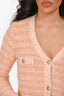 Maje Peach Knit Cardigan Size 1