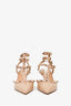 Valentino Nude/Mauve Patent Rockstud Kitten Heels Size 37