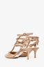 Valentino Nude/Mauve Patent Rockstud Kitten Heels Size 37