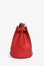 Celine 2017 Red Leather Bucket Bag (As Is)