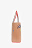 Christian Louboutin Tan Leather Graffiti 'Cabata' Tote Bag with Pouch