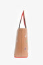 Christian Louboutin Tan Leather Graffiti 'Cabata' Tote Bag with Pouch