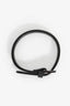 Valentino Black Leather 'VLTN' Bracelet