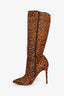 Christian Louboutin Leopard Ponyhair Heeled Boots Size 39
