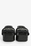Alexander Wang Black Logo Platform Slides Size 37