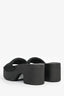 Alexander Wang Black Logo Platform Slides Size 37