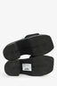 Alexander Wang Black Logo Platform Slides Size 37