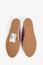 Christian Dior Navy/Red Heart Canvas Logo Espadrilles Size 37.5