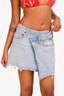 Agolde Blue Denim Criss Cross Mini Skirt Size 27