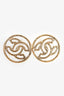 Pre-Loved Chanel™ 2017 Gold Toned CC Round Studs