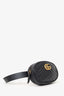 Gucci Black Chevron Leather Marmont Belt Bag