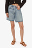 Agolde Blue Denim Criss Cross Shorts Size 28