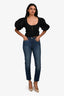 Re/Done Blue Wash Denim Straight Leg Jeans Size 24