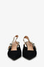 Christian Dior Black Fabric J'Adior Slingback Heels Size 35.5