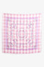 Hermès Purple/Pink/White Silk Mors et Gourmettes Vichy Scarf 90CM