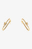 FoundRae 18K Yellow Gold Diamond Star Pave Fob Earrings
