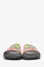 Gucci Bloom Floral Coated Canvas Slides Size 38