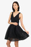Maje Black Lace V-Neck Dress Size 3