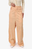 Low Classics Peach High Waist Belted Wide Leg Pants Size S