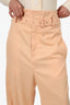 Low Classics Peach High Waist Belted Wide Leg Pants Size S
