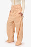 Low Classics Peach High Waist Belted Wide Leg Pants Size S