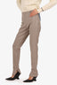 Roland Mouret Beige Slim Leg Size 10