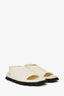 Proenza Schouler White Leather Slingback Flats Size 38 (As Is)