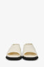 Proenza Schouler White Leather Slingback Flats Size 38 (As Is)