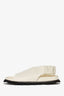 Proenza Schouler White Leather Slingback Flats Size 38 (As Is)