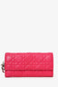 Christian Dior 2012 Pink Cannage 'Lady Dior' Wallet on Chain
