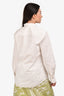 Chloe Cream Cotton Poplin Long Sleeve Blouse Size 38 with Tags