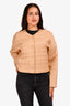 Lafayette 148 Beige Quilted Cropped Jacket Size XS