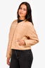 Lafayette 148 Beige Quilted Cropped Jacket Size XS