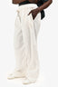 Brunello Cucinelli White Cotton Drawstring Pants Size 50