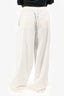 Brunello Cucinelli White Cotton Drawstring Pants Size 50