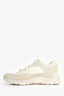 Pre-Loved Chanel™ White Suede/ Leather CC Sneakers (As Is)