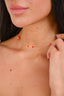 Etro Gold Tone Red/Orange Beaded Choker