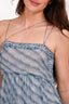 Isabel Marant Etoile Blue/White Printed Silk Strappy Midi Dress Est. Size S/M