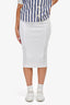 Jonathan Simkhai White Knitted Midi Skirt Size XS