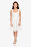 Maje White Mesh Sleeveless Midi Dress Size 1