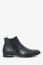 Prada Black Saffiano Leather Chelsea Boots Size 7 Mens