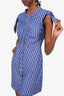 Robe-chemise Dutton à rayures bleues et blanches Derek Lam 10 Crosby, taille 6