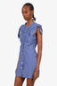 Robe-chemise Dutton à rayures bleues et blanches Derek Lam 10 Crosby, taille 6