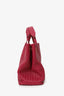 Bottega Veneta Red Nappa Intrecciato Bella Tote