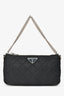 Prada Black Re-Nylon Quilted Shoulder Bag with Strap